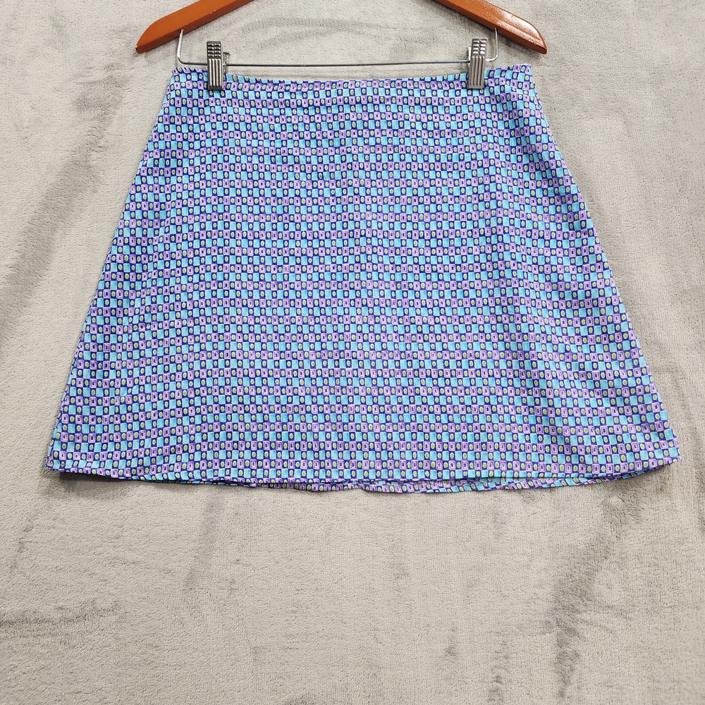 Vintage Wanted Skirt Women 11 Juniors Multicolor Geometric A-Line Mini Back Zip